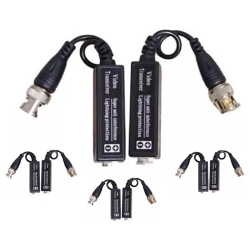 4 Pares, 8unidades Video Balun 1080p Pasivo 330m