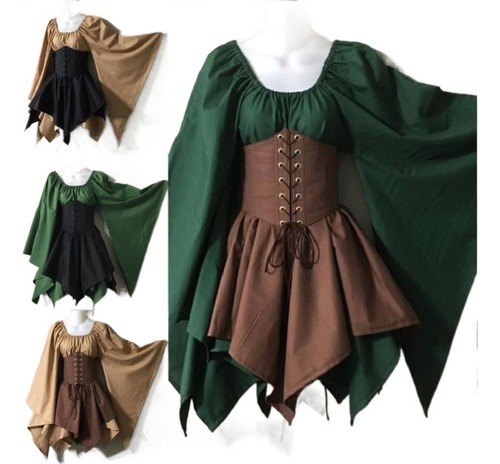 Trajes Medievales For Mujeres Fiesta Cosplay