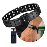 Retirable Pulsera Hombres Moda Magnética Salud Mano Cadena