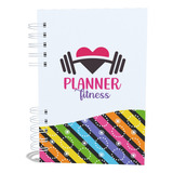Caderno Planner Fitness A5 Feminino Permanente Planejamento