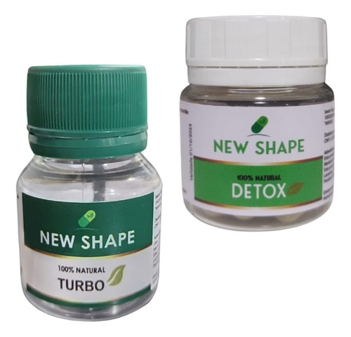 New Shape Turbo E Detox Inibidor De Apetite Kit 14 Dias