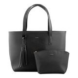 Bolsa S-napa Para Mujer - Hecho En México - Bolso De Mano Color Negro