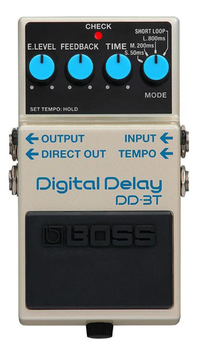 Dd-3t Digital Delay Pedal Efecto Tap Tempo Boss