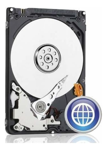 Wd 500 Gb Azul Móvil Unidad De Disco Duro, 5400 Rpm Sata De