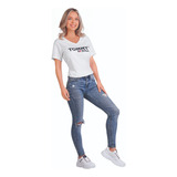 Playera Deportiva Tommy Hill Dama Blanco 607-55