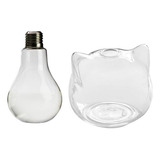 2x Vaso De Vidro Transparente Clear Terrarium Bottle Househo