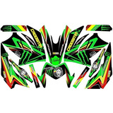 Stickers, Calca, Vinil, Para Moto Dm200 Moto Verde Mod-171