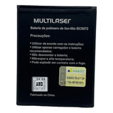 Bateria Bcs072 Compatível Com Multilaser Ms50g +garantia