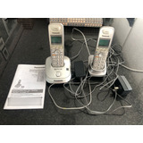 Telefone Sem Fio Panasonic Identificador Chamadas 2 Bases