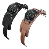 Correa De Triple Piel Premium Para Honor Magic Watch 2 46 Mm