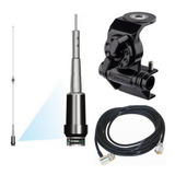 Antena Dual Vhf E Suporte Calha Cabo Coaxial Rally Troller