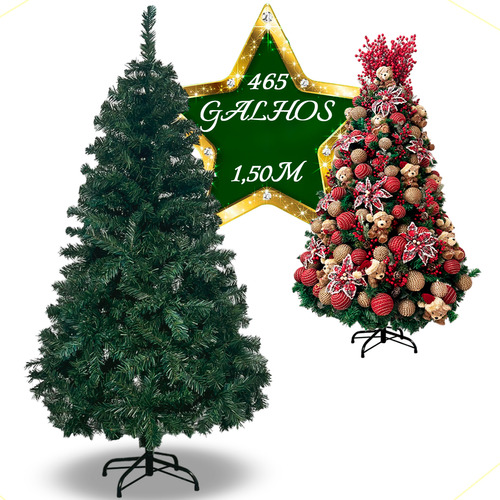 Árvore De Natal Pinheiro Cheia Natalina Moderna