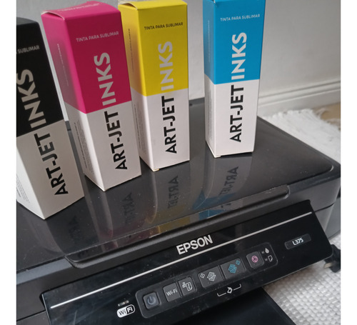 Impresora A Color Multifunción Epson Ecotank L375 Wifi Negra