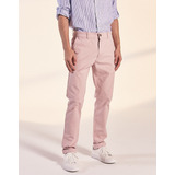 Pantalón Chino Munich, Hombre, Gabardina Slim, Rosa, Equus