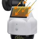 Foco Luz Solar Anti Robo Recargable Lampara De Monitoreo