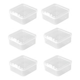 Caja De Almacenamiento Transparente De Plástico De 6 Piezas