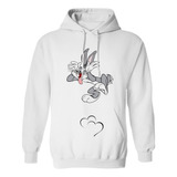 Sudadera Con Gorro Bugs Bunny Looney Tunes Love Amistad