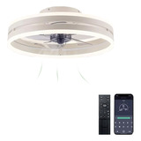 Lampara Ventilador De Techo Con Luz Inteligente Control 50cm
