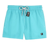 Short Praia Masculino Estampa Azul Celeste Mauricinho 0089