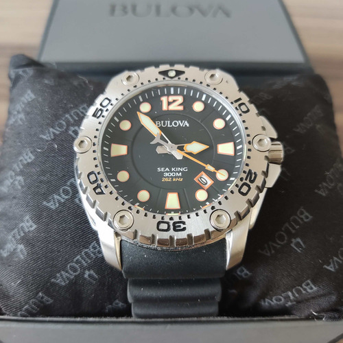 Relogio Bulova Sea King 48mm Safira Diver 300mt. Excelente!