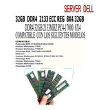 Kit De Memoria Ddr4 2133  Ecc  Reg  Dell  8x4 32gb