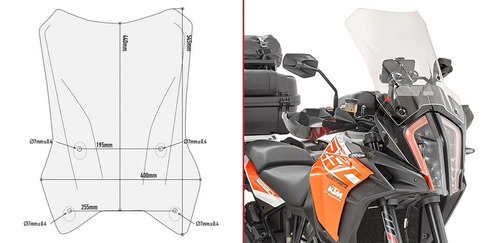 Parabrisas Givi Ktm Super Adventure 1290 D7706st Bamp Group