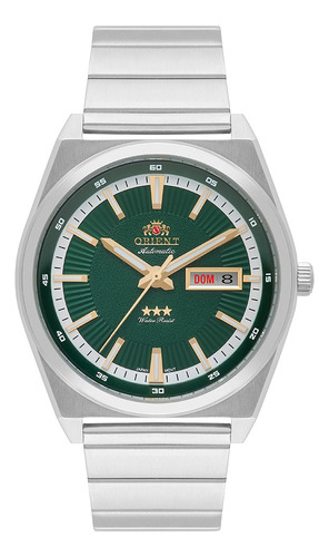 Relógio Orient Automático F49ss007 E1sx Pulseira Aço Prata