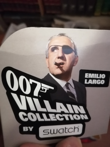 James Bond 007 Reloj Swatch Villain Collection Emilio Largo