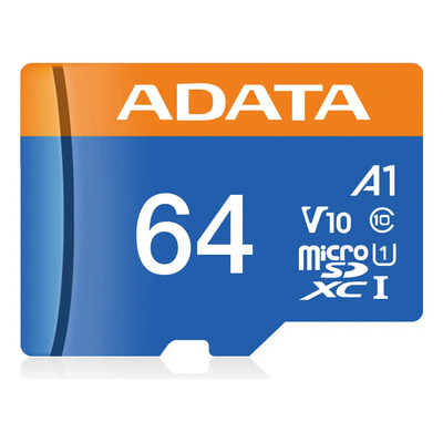 Tarjeta de memoria Adata AUSDX64GUICL10-RA1 Premier con adaptador SD 64GB | Envío gratis