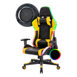 Silla Gamer Sillon Pc Escritorio Oficina Racing Led Rgb