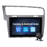 Estéreo Android 10 Carplay 2gb Para Vw/volkswagen/golf 7 Gps .