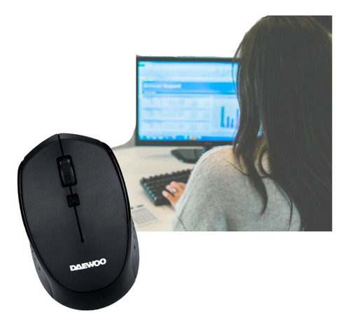 Mouse Inalámbrico Wireless 4d Daewoo Di-141 Notebook Pc Usb