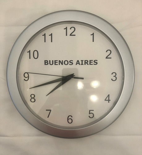 Reloj De Pared Clásico | Buenos Aires & Caracas 