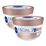 Kit 2 Creme Facial Nivea Pele Negra 7 Em 1 Uniformizador Momento De Aplicação Dia/noite Tipo De Pele Normal