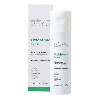 Reve Dermatologique Oxidermic Tónico Facial Hidratante 95ml Equilibra Piel Control Grasa Refresca Mejora Apariencia Imperfecciones | Envío gratis