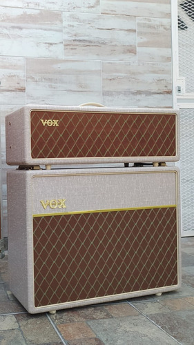 Vox Ac30 Hand-wired Head/cab 212 Hwd Alnico Blue Anvil