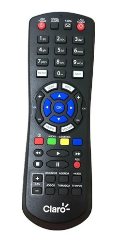 Controle Remoto Claro Tv Hd *original* Funcao Lig/des-tv 