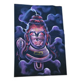 Tapiz Hindú Pintado Gamuza Sintetica Ganesh Shiva Laxmi Buda