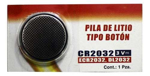 Pila De Litio 3v Tipo Boton Cr 2032
