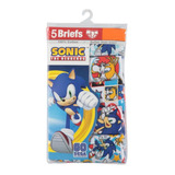 Trusas Para Niño Brief Sonic 5 Pzs Calzon Infantil *sk