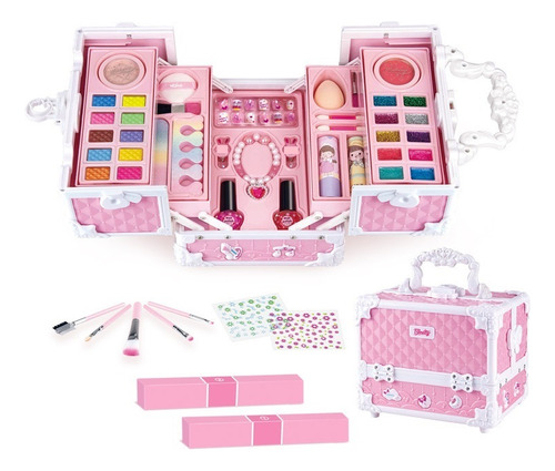 Set De Maquillaje Infantil Lavable Con Caja.