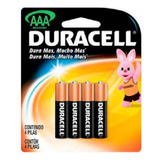 Kit Pilhas Duracell Alcalina Aaa Com 4 Unidades