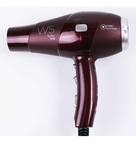 Secador De Cabelo Ws Turbo 7900 Bordô 127v