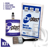 Kit Reparo Resina Para Laminação + Fibra De Vidro + Pincel