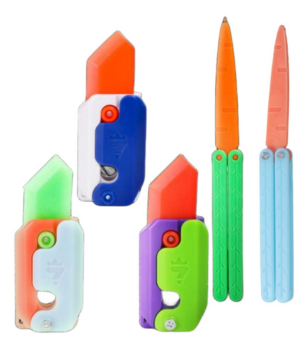 5pcs Cuchillo Juguete Zanahoria, Incluye 2 Modelos Luminosos