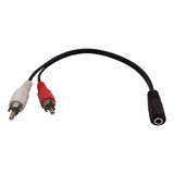 Cable De Audio Bidirecional Rca Macho Miniplug Hembra Gtia