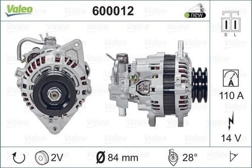 Alternador Valeo Para Hyundai H1 Kia K2500 2.5 Mitsub L200 Foto 5