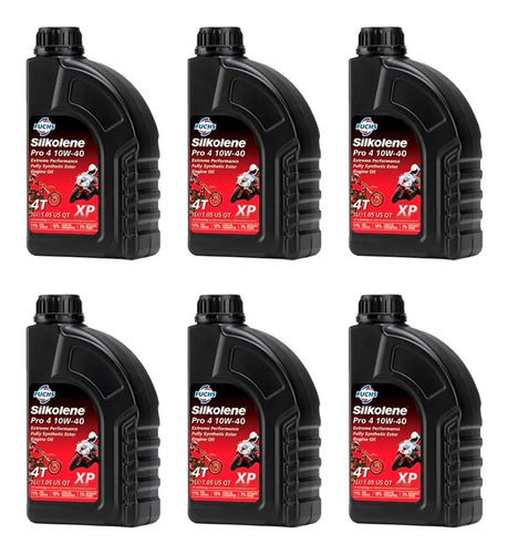 Aceite Moto X6 Sintético Silkolene 4t Siamotos++