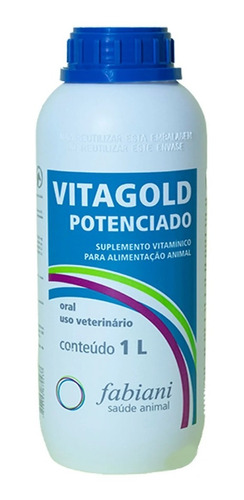 Vitagold Potenciado Suplemento Vitamínico Para Animais 1 L