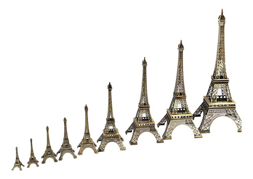 Estatua De Metal De La Torre Eiffel De 25 Cm, Recuerdo De Pa
